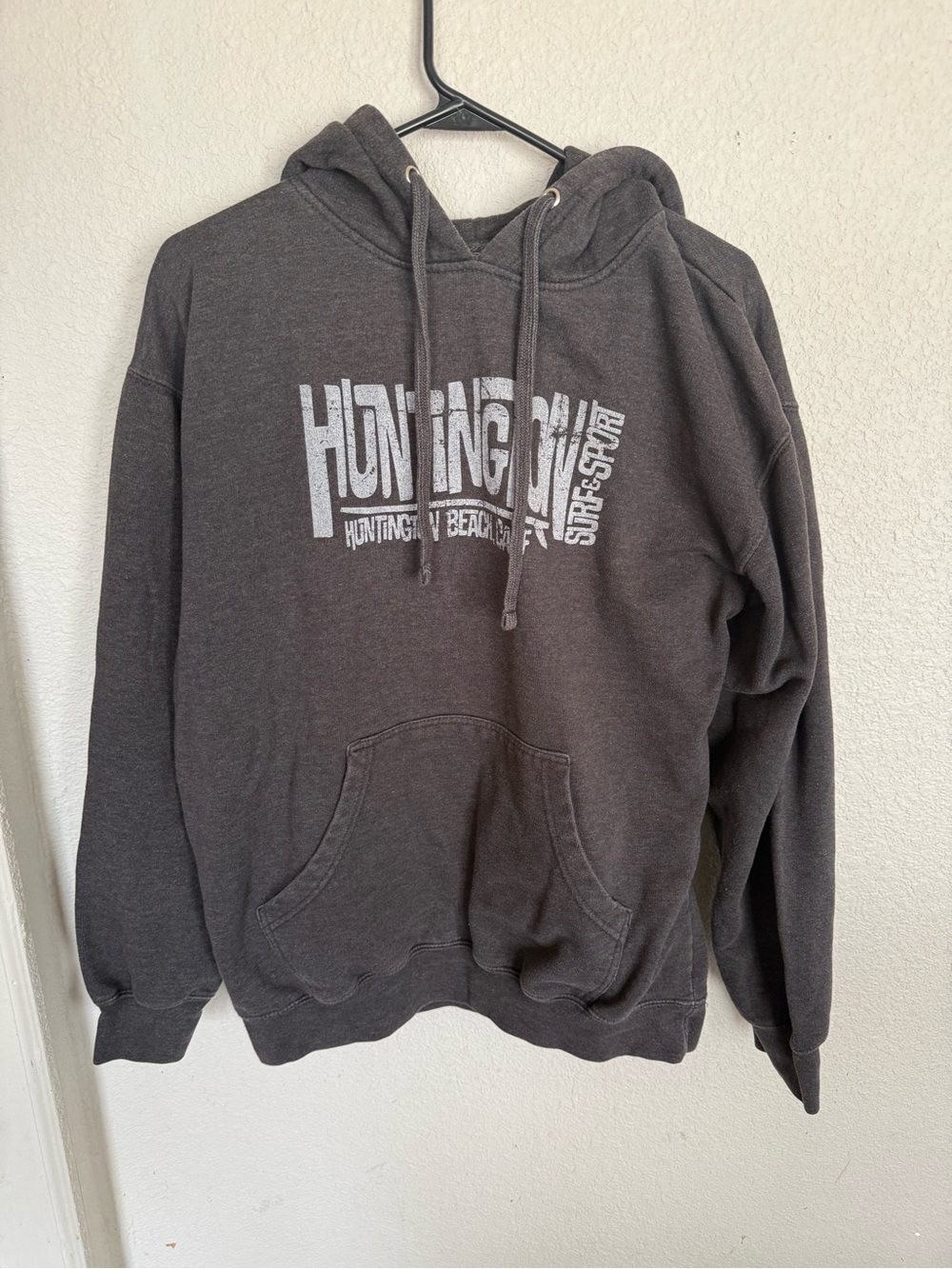 Huntington Beach Surf Co. Men's Charcoal Performance Hoodie